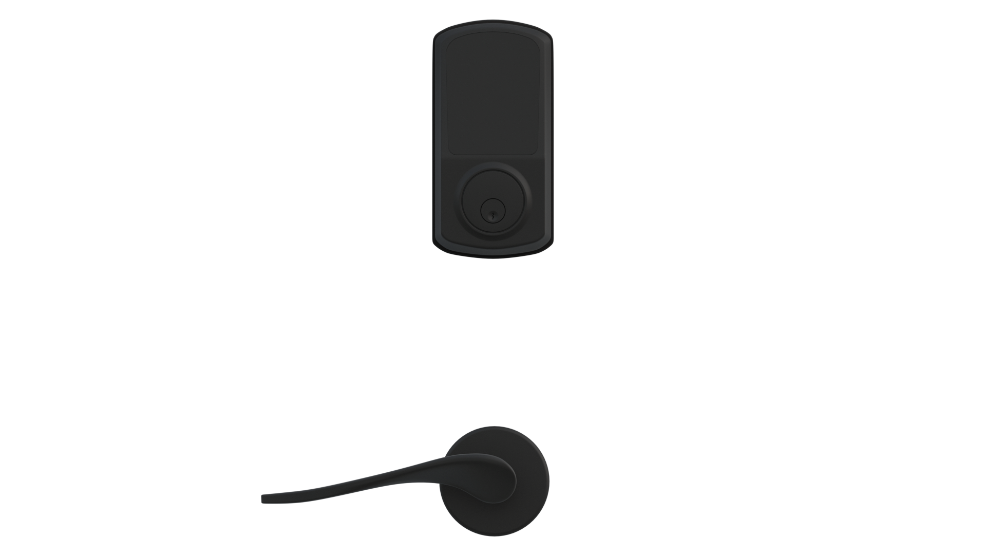 Motorized Deadbolt Wireless Lock — flat black finish