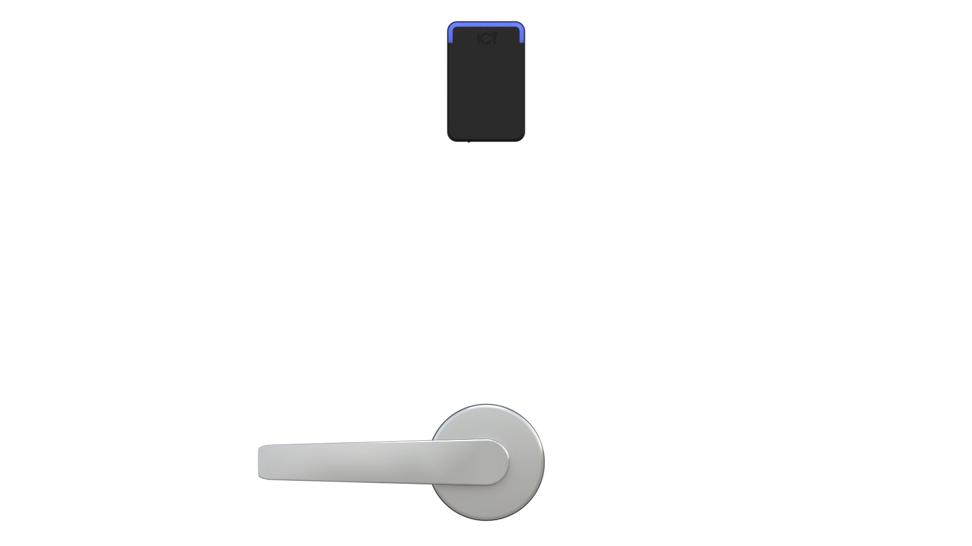 Rear Mount Mortise front, black finish