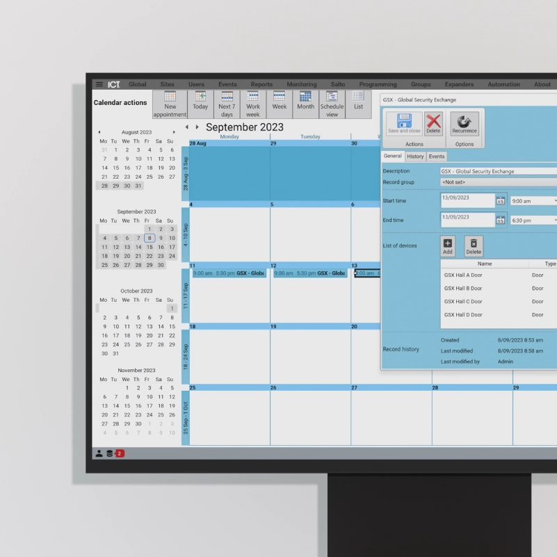 Calendar Actions