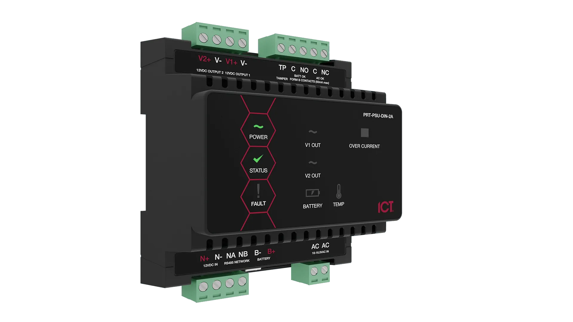 Protege DIN Rail 2A Intelligent Power Supply | ICT