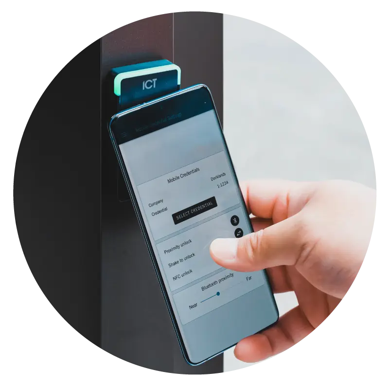 Mobile credentials with a Bluetooth enabled tSec reader