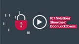 Thumbnail from Door Lockdowns video with an illustration of a padlock and some text