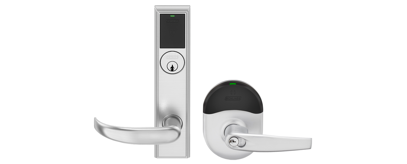 Image of two Allegion wireless locks