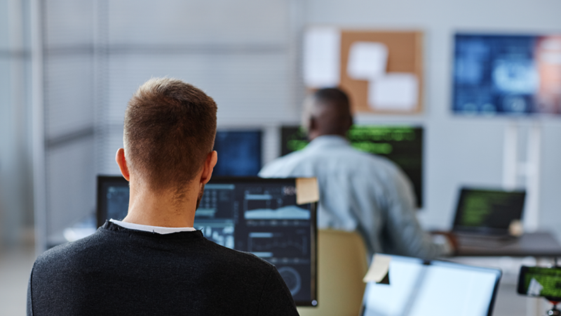 Man at computer